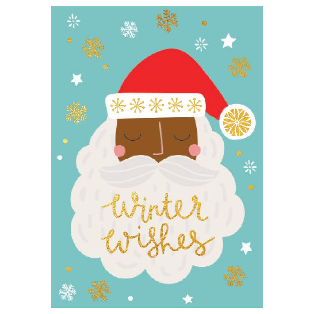 Winter Wishes Santa Card
