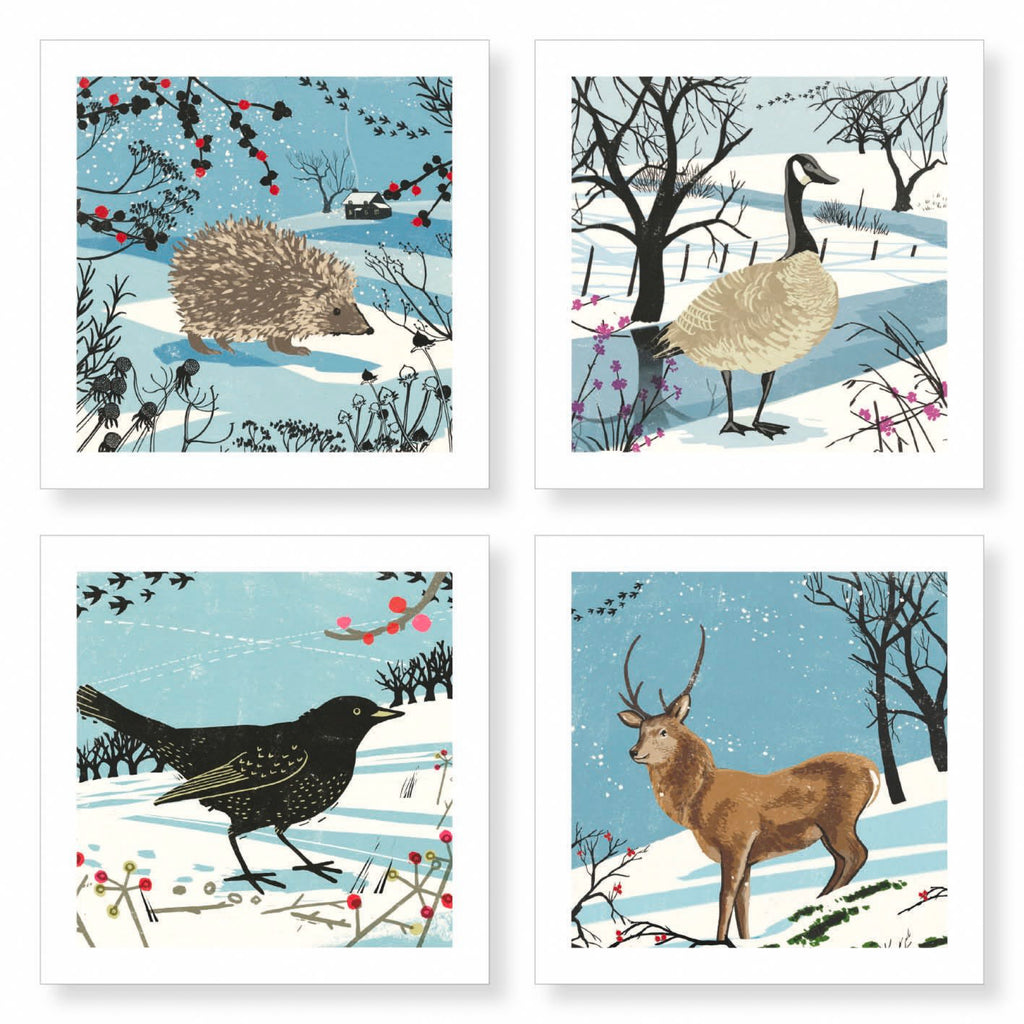 Winter Woodland Boxed Christmas Cards designs.