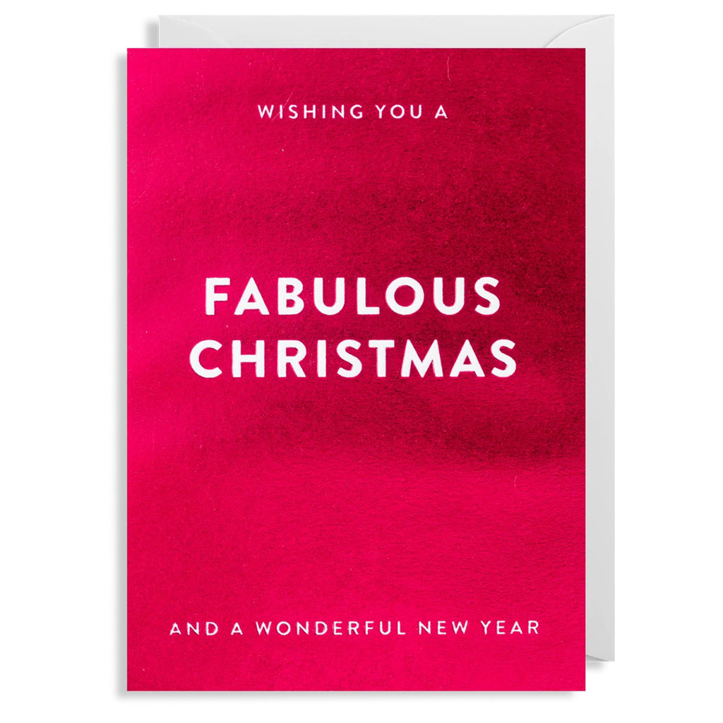 Wishing You A Fabulous Christmas Card