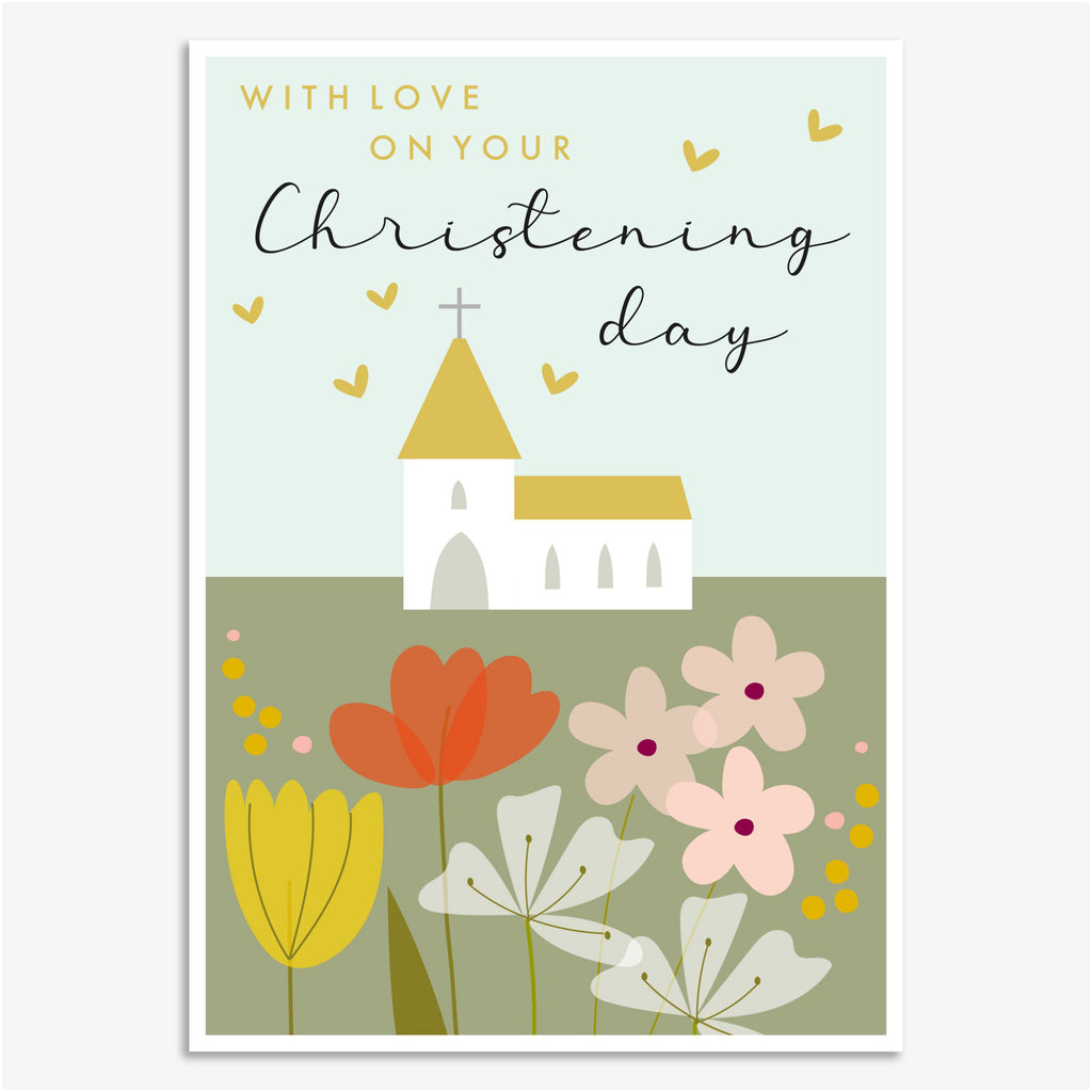 With Love On Your Christening Day Card.