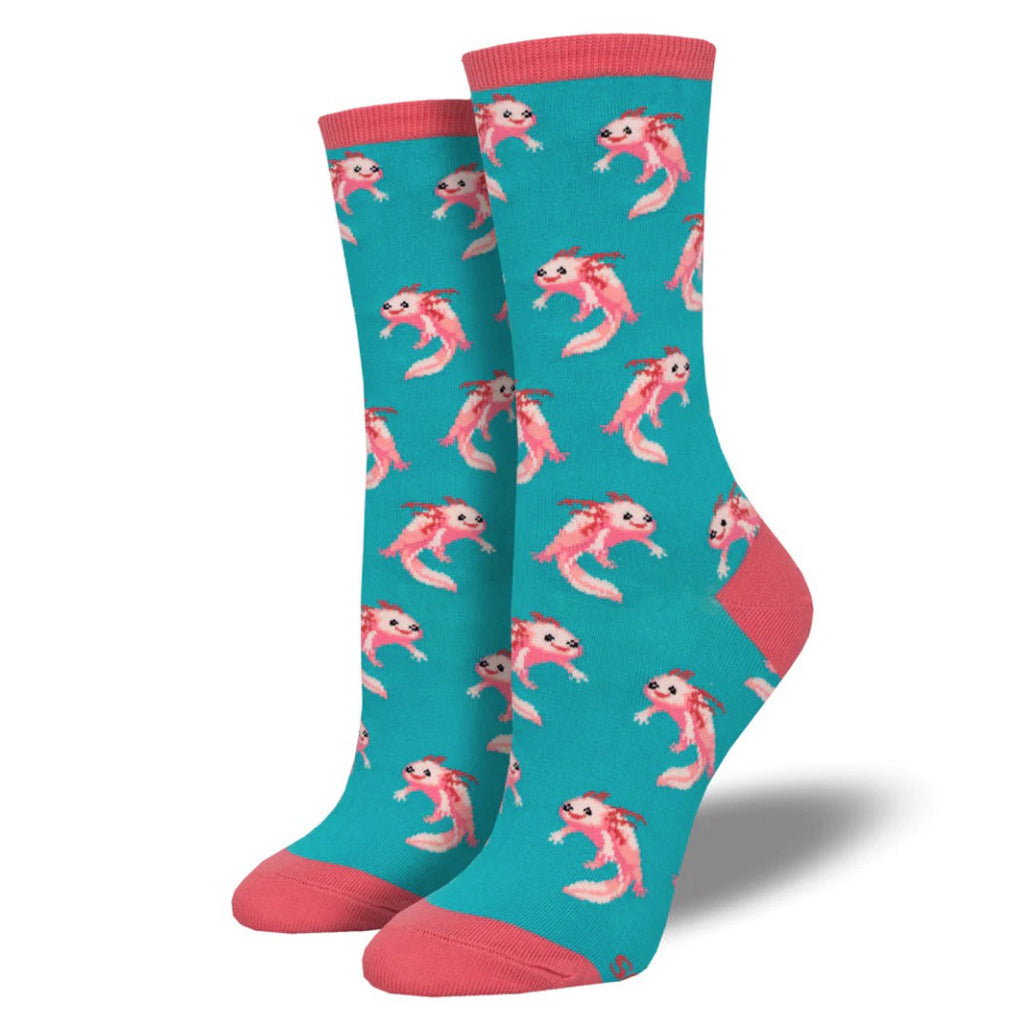 Womens Axolotl Socks Teal