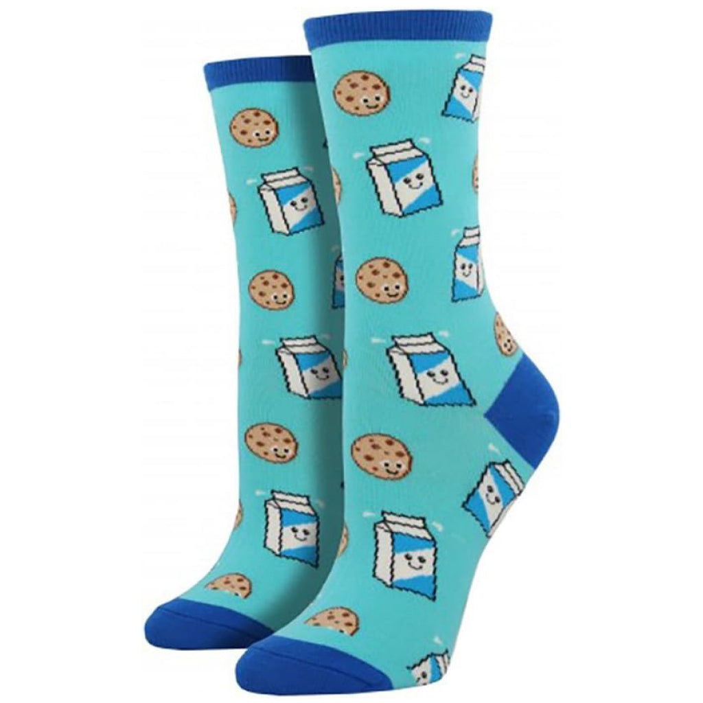 Women's Cookies & Milk Socks Blue.
