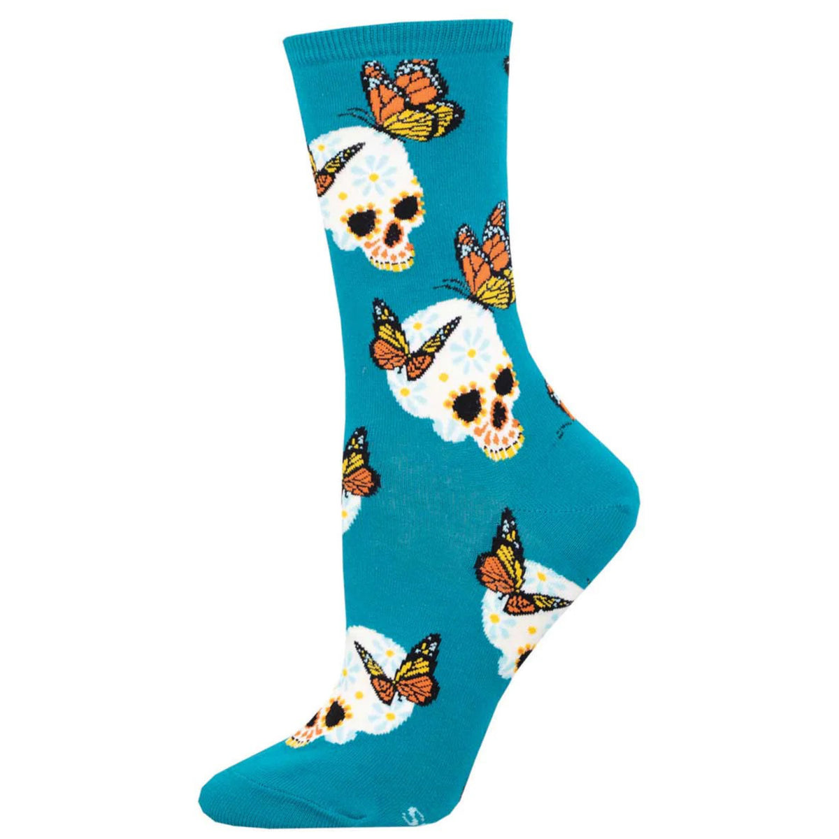 Women's Metamorphosis Crew Socks Teal | SockSmith – Outer Layer