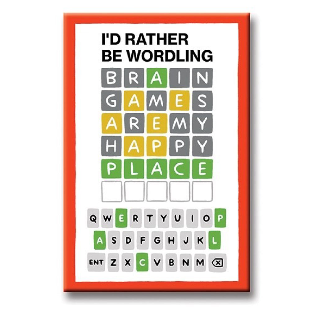 Wordle Brain Games Magnet