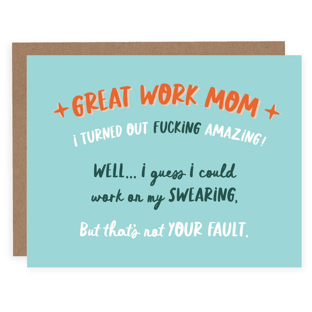 Work On My Swearing Mother's Day Card.