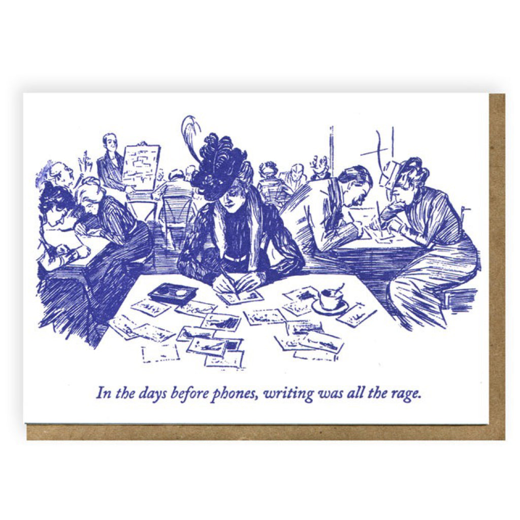 Writing Was All The Rage Card | Blue Barnhouse – Outer Layer