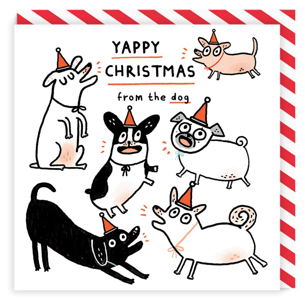Yappy Christmas From The Dog Card