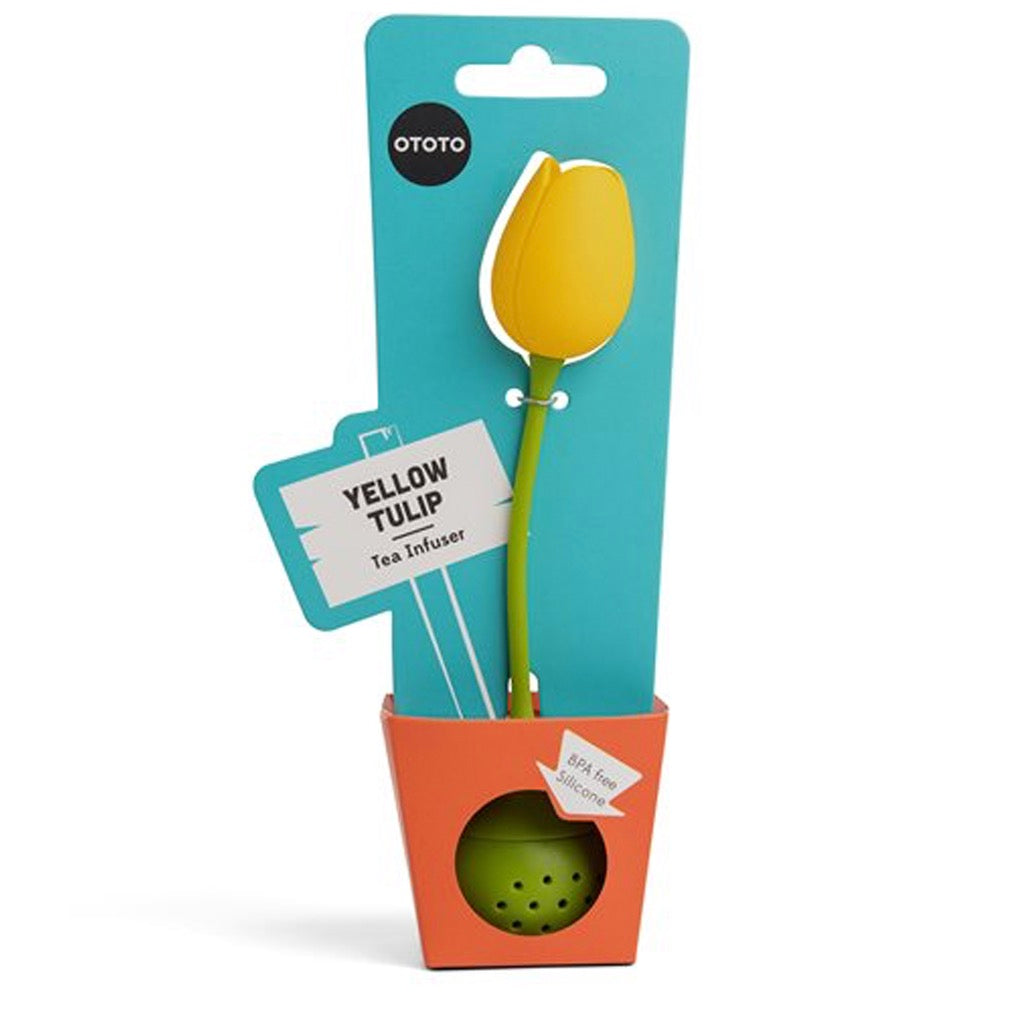 Yellow Tulip Tea Infuser packaging.