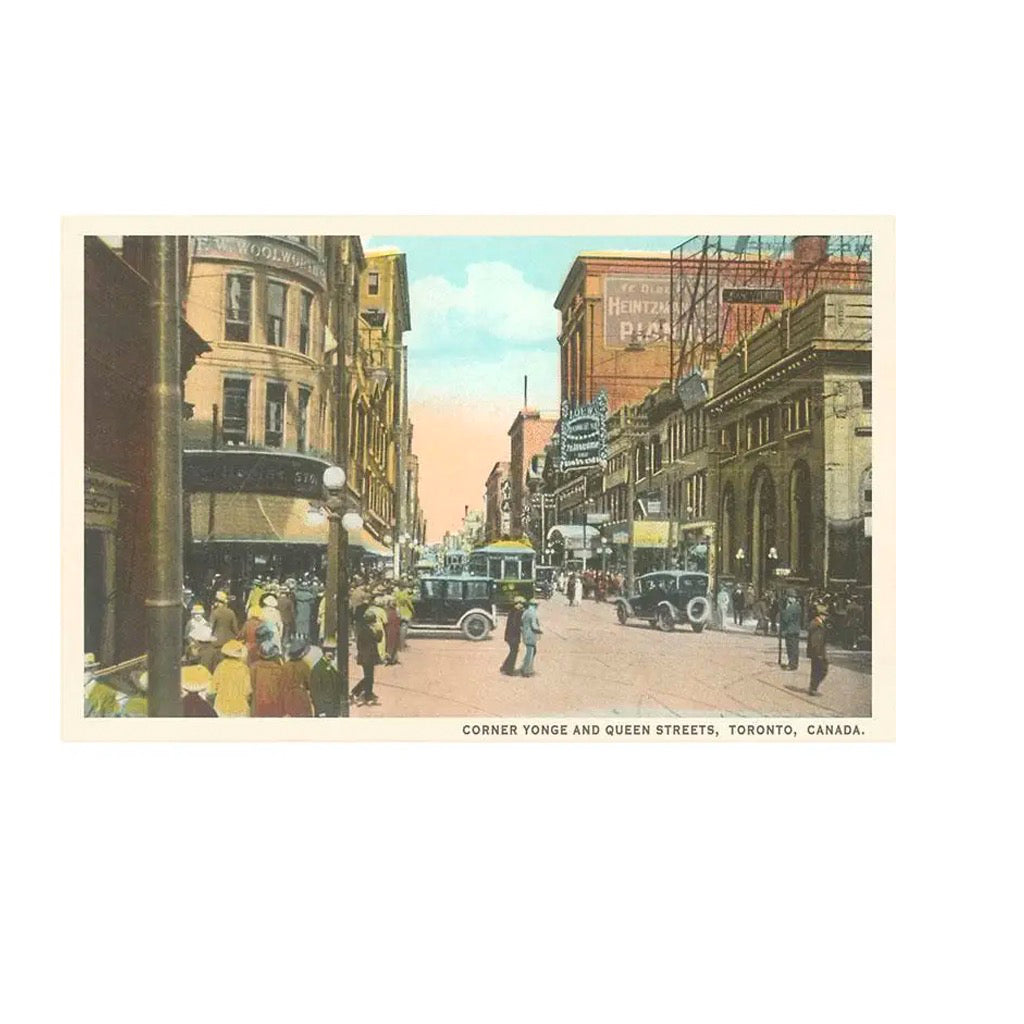 Yonge and Queen Streets, Toronto Vintage Image Postcard.