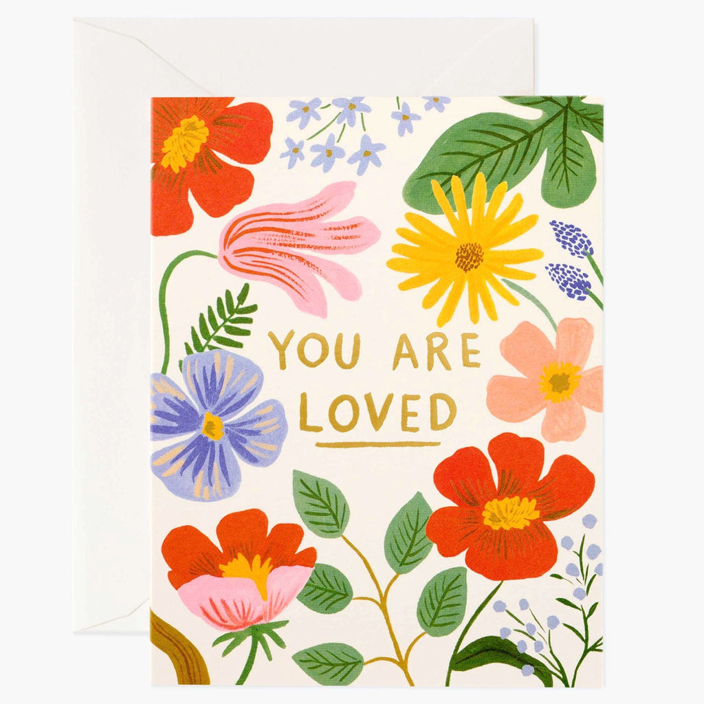 You Are Loved Floral Card