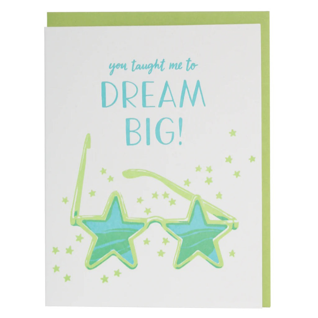You Taught Me To Dream Big Card.