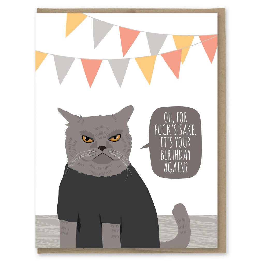 Your Birthday Again Cat Card