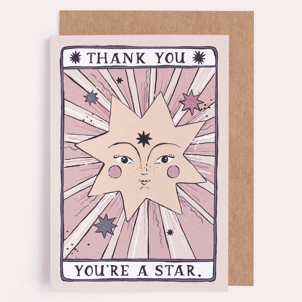 You're a Star Thank You Card.