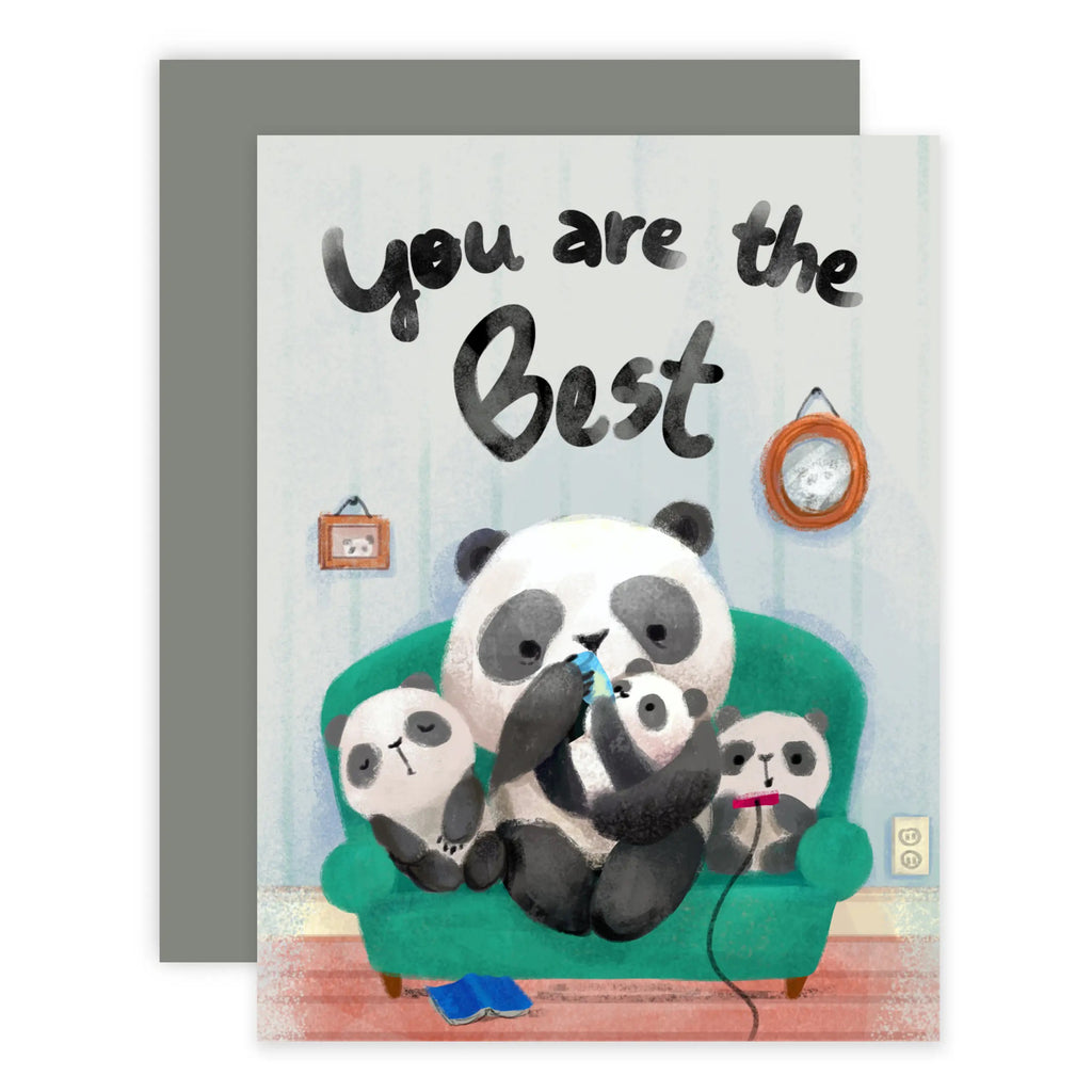 Youre The Best Panda Parent Card