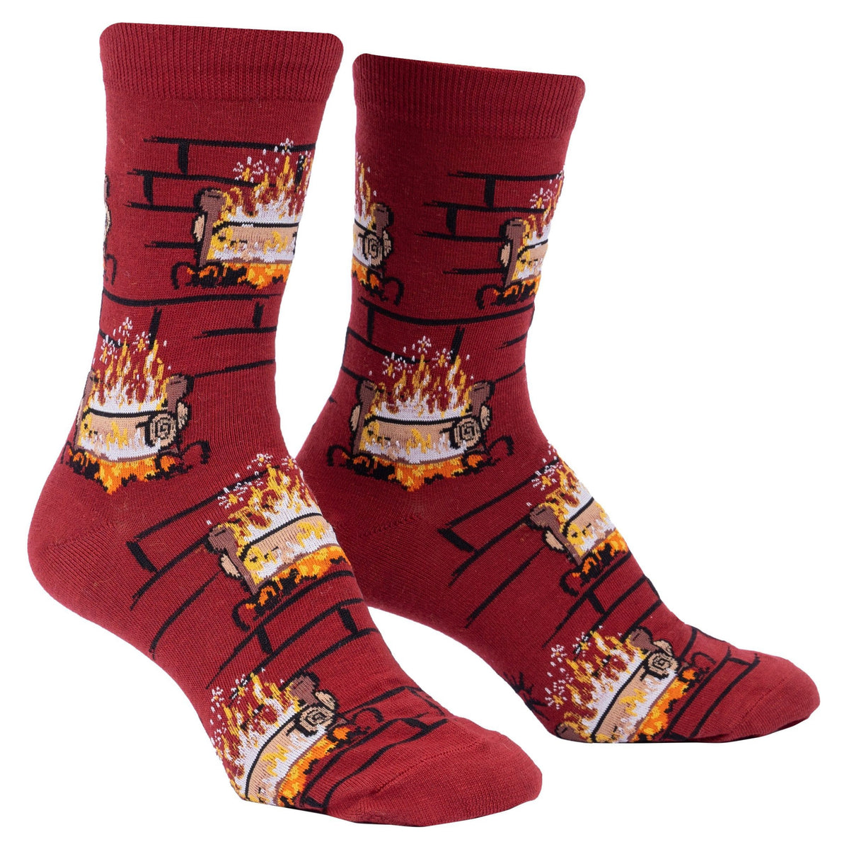 Yule Log Women's Crew Socks | Sock It To Me – Outer Layer