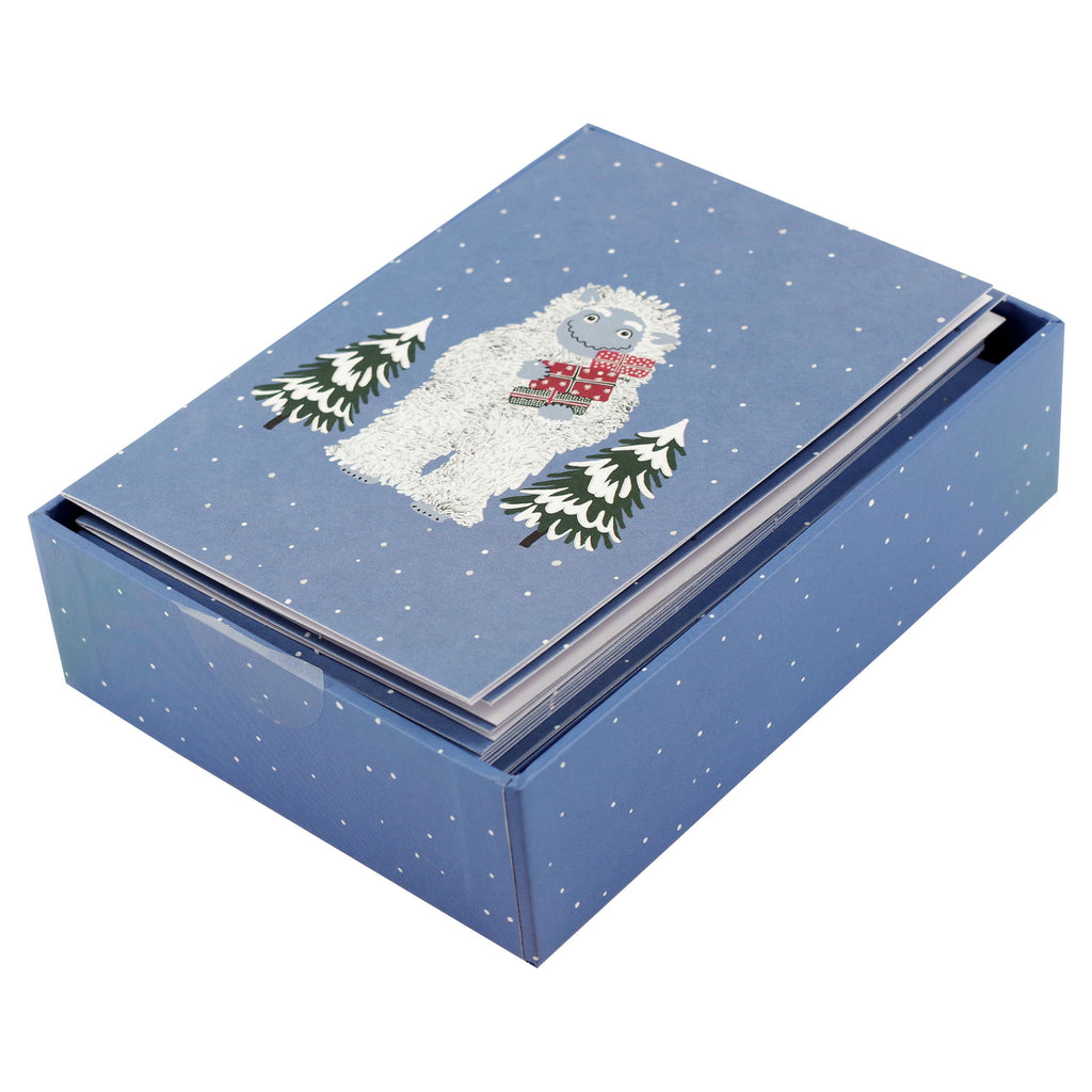Yuletide Yeti Boxed Holiday Cards Box