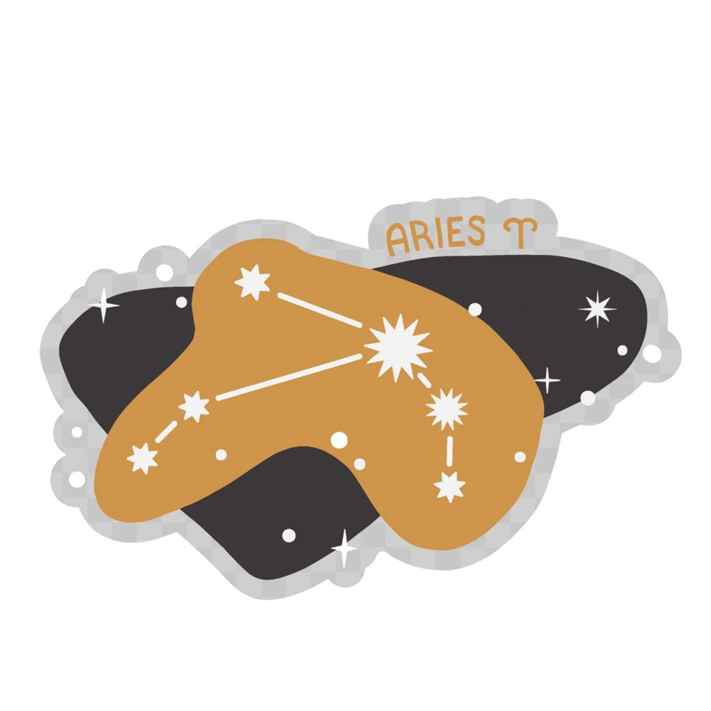 Zodiac Constellation Clear Sticker Aries