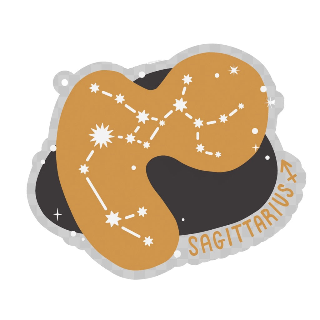 Zodiac Constellation Clear Sticker Sagittarius