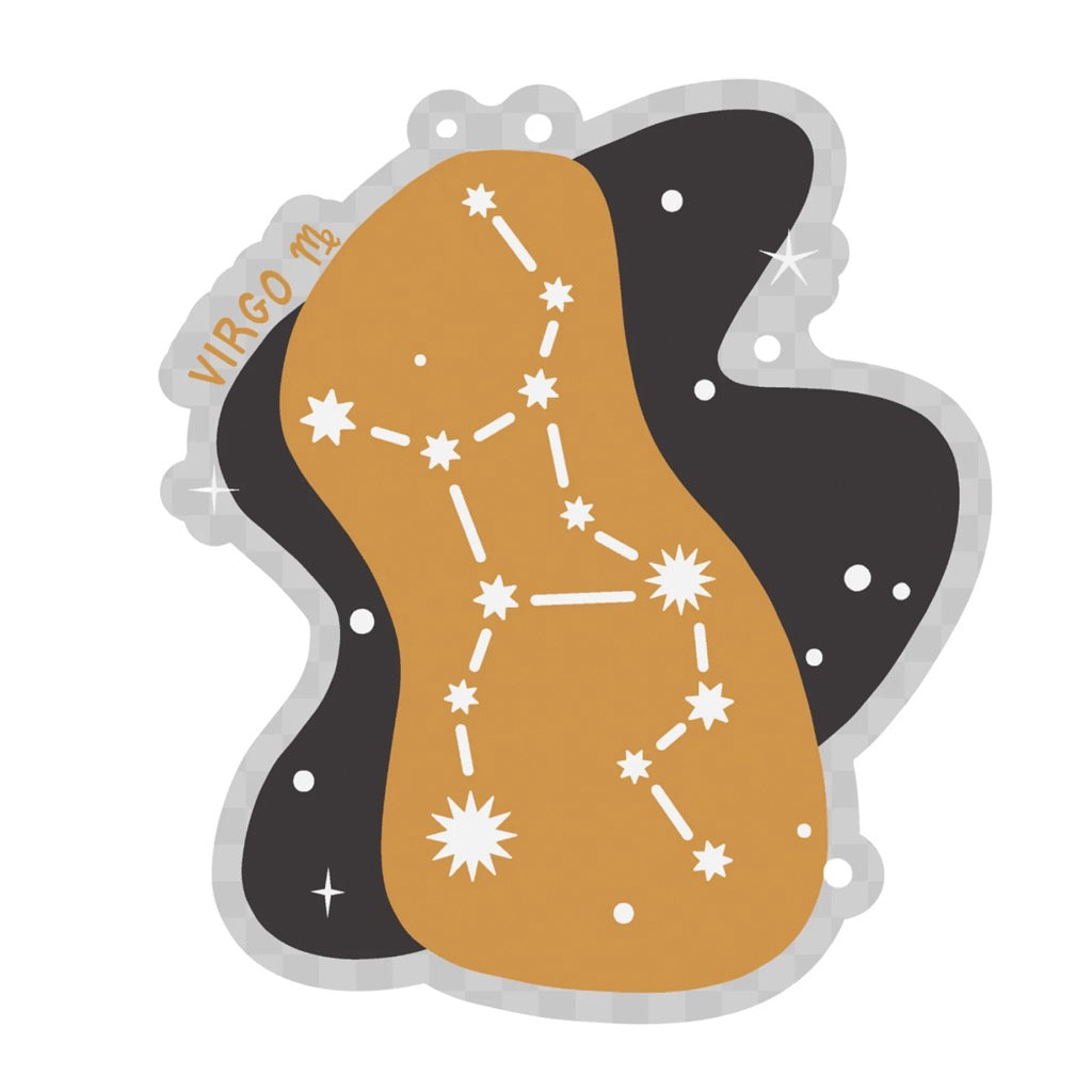 Zodiac Constellation Clear Sticker Virgo