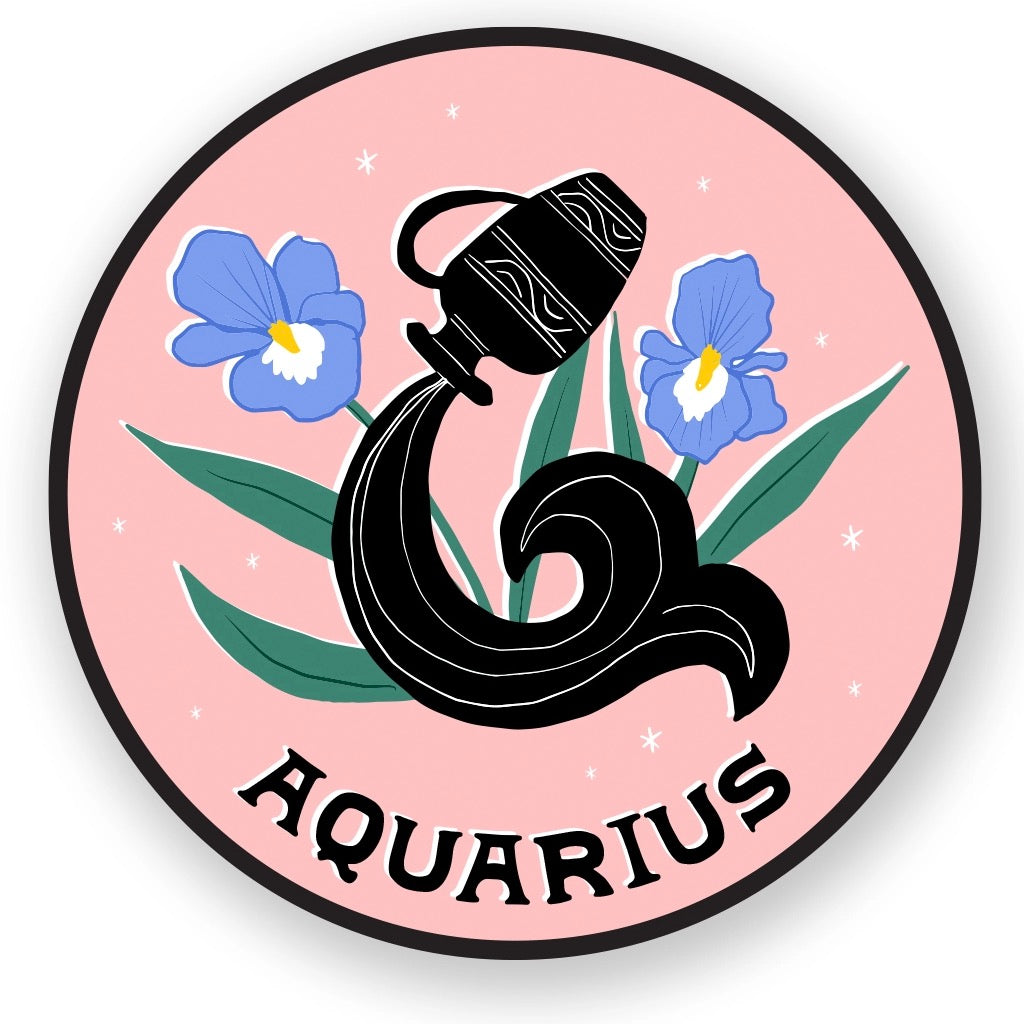 Zodiac Sticker: Aquarius.